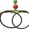 King Kooker Double Hose & Regulator Assembly With Manual Valves