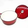 Cajun Classic 5 Qt Enamel Red Dutch Oven Cast Iron Cookware