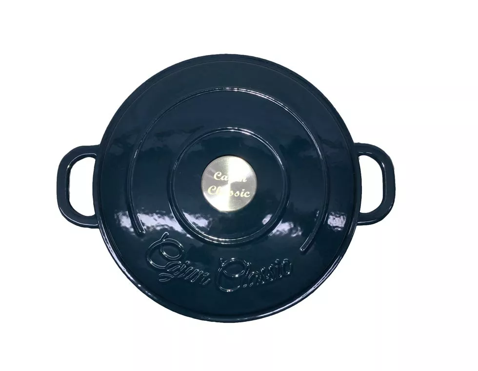 Cast Iron Cookware Cajun Classic 5 Qt Enamel Navy Blue Dutch Oven 3 Cast Iron Cookware Cajun Classic 5 Qt Enamel Navy Blue Dutch Oven