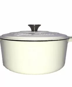 Cajun Classic 5 Qt Enamel White Dutch Oven