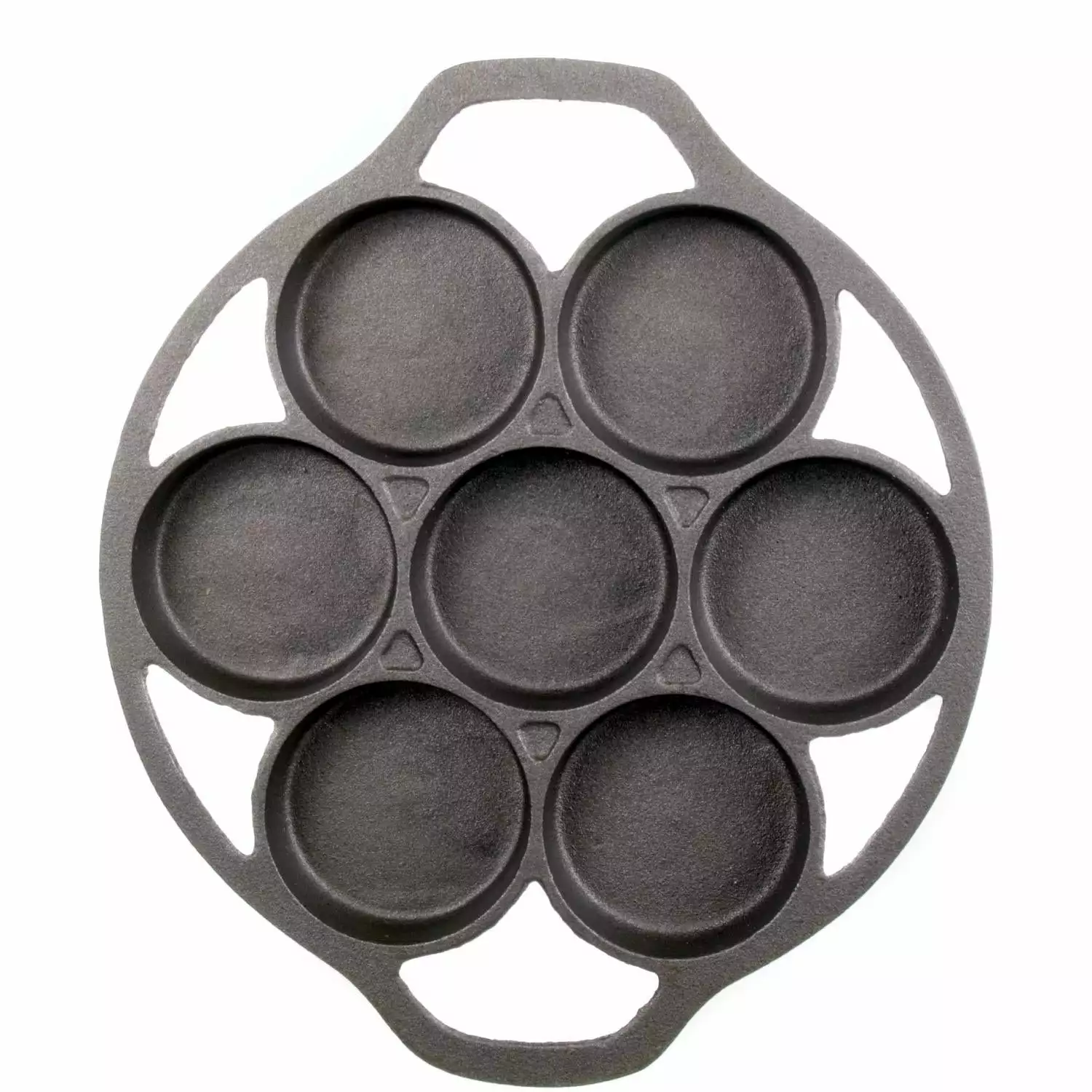 Cajun Classic 7 Hole Cast Iron Biscuit Pan 1 Cajun Classic 7 Hole Cast Iron Biscuit Pan
