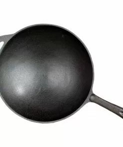 Cajun Classic Seasoned Cast Iron Wok Cast Iron Cookware
