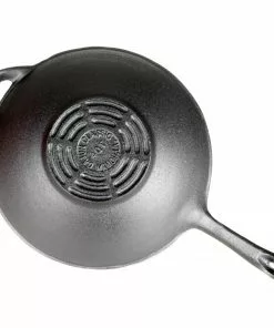 Cajun Classic Seasoned Cast Iron Wok Cast Iron Cookware