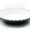 Cast Iron Cookware Cajun Classic Navy Blue Pie Plate