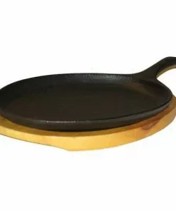 Cajun Classic Cast Iron Fajita Skillet Set Cast Iron Cookware