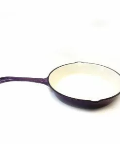 Cajun Classic 12 Inch Enamel Purple Skillet Cast Iron Cookware