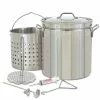 Bayou Classic Stainless Steel Turkey Fryer 44 Qt Pot Turkey Fryers