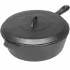 Cajun Classic Seasoned Small Cast Iron Chicken Fryer Cast Iron Cookware