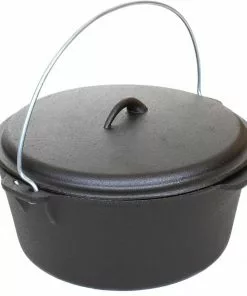 Cajun Classic Seasoned Cast Iron Dutch Oven Pot - 9 Quart