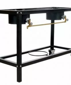 Propane Burners Cajun Classic 2 Burner Stove On Wheel Cart Low Pressure