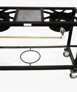 Cajun Classic 3 Burner Stove On Wheel Cart Propane Burners