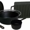 King Kooker 5 Piece Cast Iron Set Cast Iron Cookware