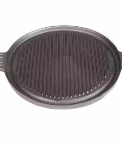 Cajun Classic Seasoned Round Reversible Cast Iron Griddle