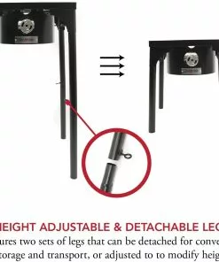 Cajun Outdoor Cooking Tall High Pressure Propane Burner Fish Fryers