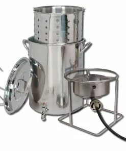 Turkey Fryers King Kooker Deluxe Stainless Steel Turkey Frying Kit