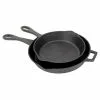 Bayou Classic 2 Piece Cast Iron Skillet Set