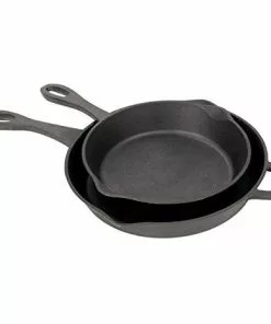 Bayou Classic 2 Piece Cast Iron Skillet Set