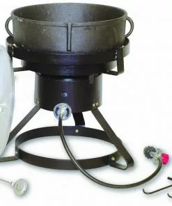 King Kooker 5 Gallon Cast Iron Jambalaya Pot Cooking Kit