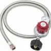 Cajun Outdoor Cooking Propane Parts Deluxe Stainless Steel 0-30 PSI Propane Regulator Kit