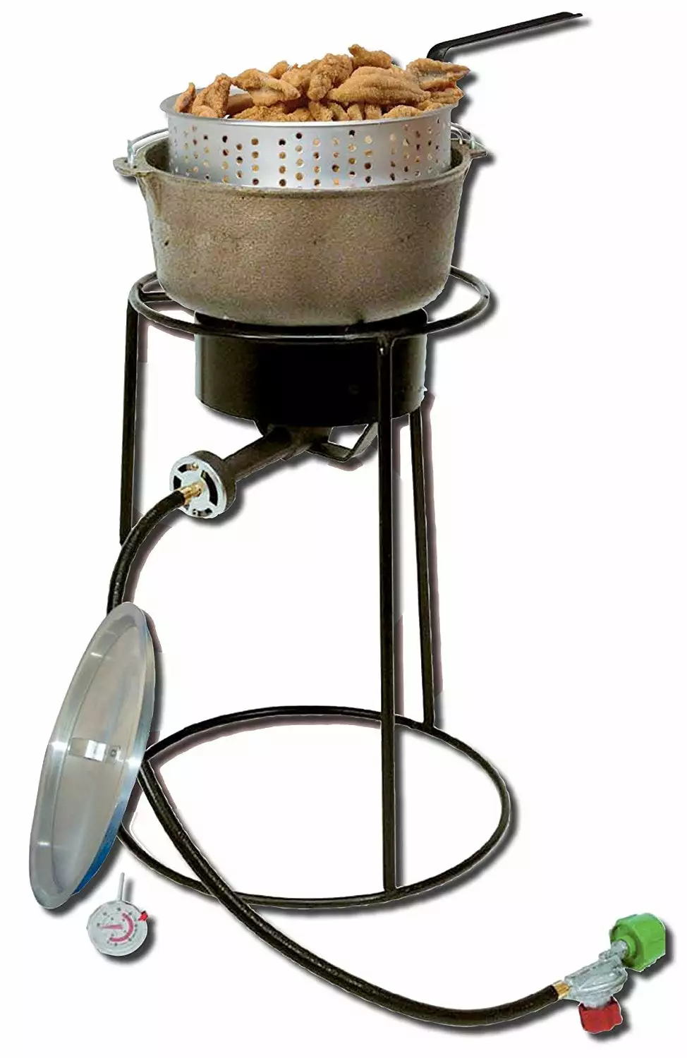 Cast Iron Cookware King Kooker Cast Iron Dutch Oven Outdoor Fryer Cooking Kit 1 Cast Iron Cookware King Kooker Cast Iron Dutch Oven Outdoor Fryer Cooking Kit