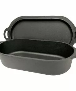 Cast Iron Cookware Bayou Classic Cast Iron Oval Fryer