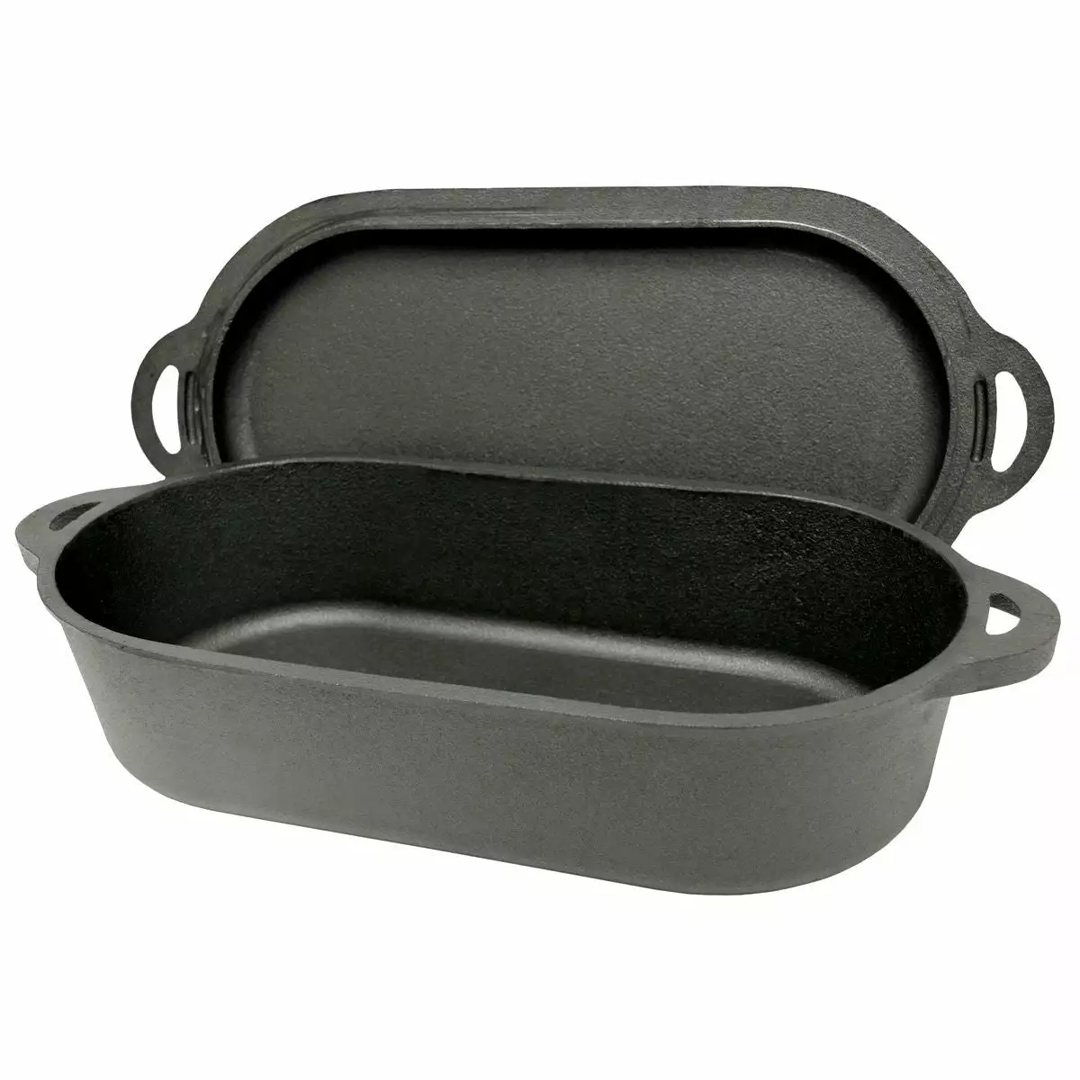 Cast Iron Cookware Bayou Classic Cast Iron Oval Fryer 1 Cast Iron Cookware Bayou Classic Cast Iron Oval Fryer