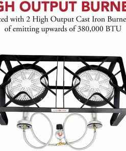 Cajun Outdoor Cooking Heavy Duty Double Propane Burner