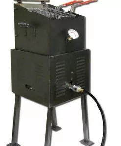 King Kooker V Bottom Double Large Fish Fryer Multi Purpose Cooker Fish Fryers