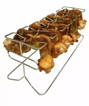 King Kooker Stainless Steel Chicken Wing And Leg Rack 1 King Kooker Stainless Steel Chicken Wing And Leg Rack