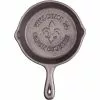 Cajun Classic Welcome To Cajun Country Fleur De Lis Cast Iron Skillet Cast Iron Cookware