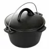 Cast Iron Cookware Cajun Classic Seasoned Cast Iron Dutch Oven Pot - 1 Quart