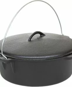 Cajun Classic Seasoned Cast Iron Dutch Oven Pot - 12 Quart
