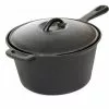 Cajun Classic Seasoned Sauce Pot - 3 Quart Cast Iron Cookware