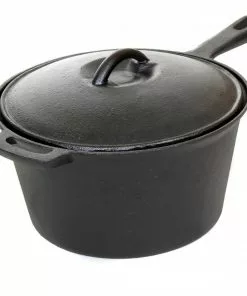 Cajun Classic Seasoned Sauce Pot - 3 Quart Cast Iron Cookware