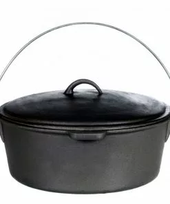 Cast Iron Cookware Cajun Classic Seasoned Cast Iron Dutch Oven Pot - 20 Quart