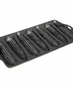 Cajun Classic Unseasoned Cast Iron Cornbread Pan Corn Mold