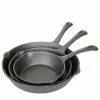 Cast Iron Cookware Cajun Classic Seasoned Cast Iron Skillet Set - 6 8 & 10 Inch