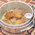 King Kooker 10 Quart Stainless Steel Fry Pan With Basket And Lid Fish Fryers