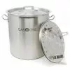 Cajun Outdoor Cooking Stainless Pot Steamers Stainless Steel Stockpot W/Steamer 40 QT