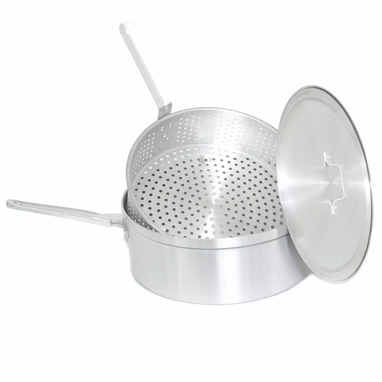 Fish Fryers Cajun Classic Aluminum Large Fish Fry Pot-14 Inch 1 Fish Fryers Cajun Classic Aluminum Large Fish Fry Pot-14 Inch