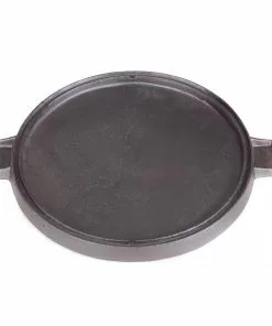 Cajun Classic Seasoned Round Reversible Cast Iron Griddle