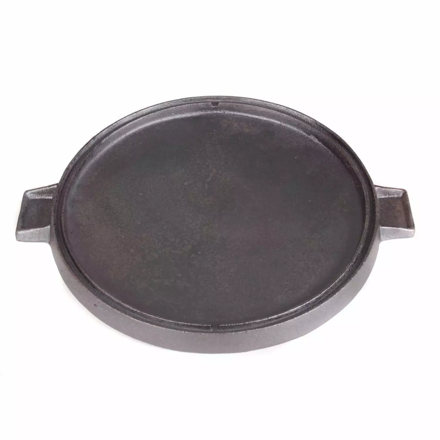 Cajun Classic Seasoned Round Reversible Cast Iron Griddle 1 Cajun Classic Seasoned Round Reversible Cast Iron Griddle