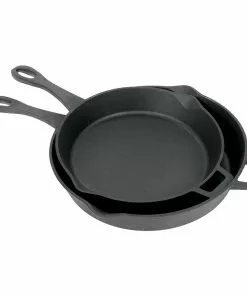 Bayou Classic 2 Piece Cast Iron Skillet Set - 12 & 14"