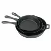 Cast Iron Cookware Bayou Classic 3 Piece LARGE Cast Iron Skillet Set