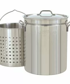 Stock Pots Bayou Classic 62 Quart Stainless Steel Stock Pot Kit 1160