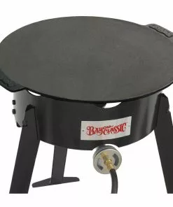 Bayou Classic Cast Iron Campfire Griddle Discada Cast Iron Cookware