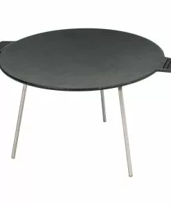 Bayou Classic Cast Iron Campfire Griddle Discada Cast Iron Cookware