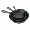 Cast Iron Cookware Bayou Classic 3 Piece Cast Iron Skillet Set