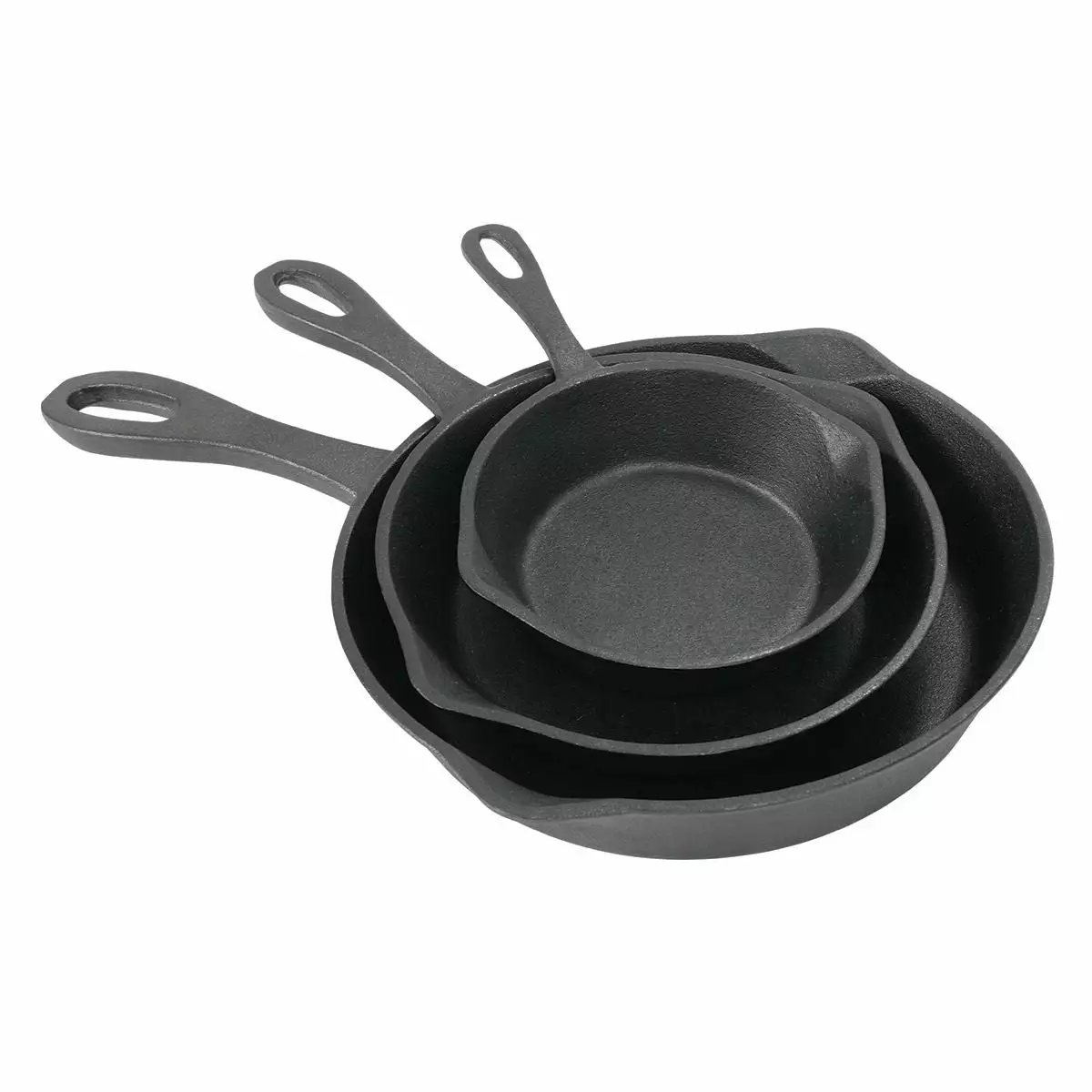 Cast Iron Cookware Bayou Classic 3 Piece Cast Iron Skillet Set 1 Cast Iron Cookware Bayou Classic 3 Piece Cast Iron Skillet Set