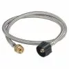 Propane Parts Bayou Classic 4 Foot Stainless Steel LPG Adapter Hose